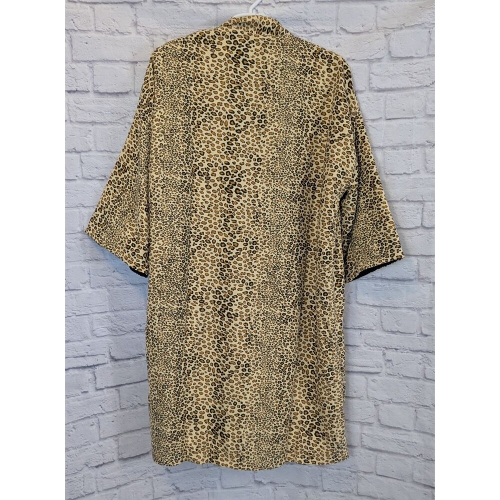Kimpton Luxury Resort & Spa Leopard Cheetah Bath Robe Size L/XL New Tie - Picture 2 of 6